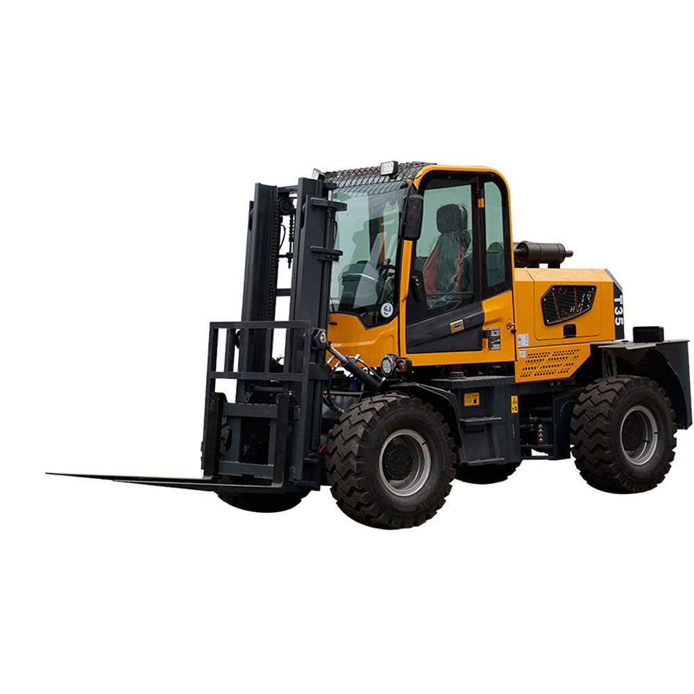 后鉸接式四驅(qū)越野叉車